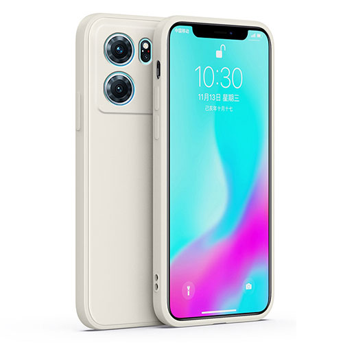 Ultra-thin Silicone Gel Soft Case 360 Degrees Cover S02 for Oppo K10 5G White