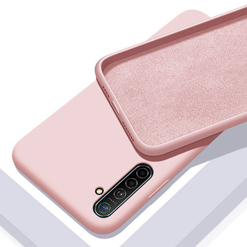 Ultra-thin Silicone Gel Soft Case 360 Degrees Cover S02 for Oppo K5 Pink