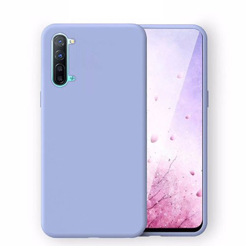 Ultra-thin Silicone Gel Soft Case 360 Degrees Cover S02 for Oppo K7 5G Sky Blue