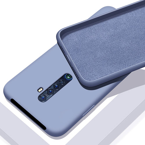 Ultra-thin Silicone Gel Soft Case 360 Degrees Cover S02 for Oppo Reno2 Gray