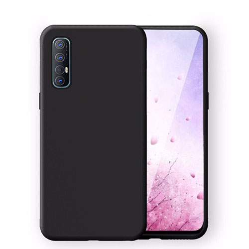 Ultra-thin Silicone Gel Soft Case 360 Degrees Cover S02 for Oppo Reno3 Pro Black