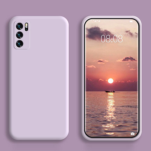 Ultra-thin Silicone Gel Soft Case 360 Degrees Cover S02 for Oppo Reno6 5G Clove Purple