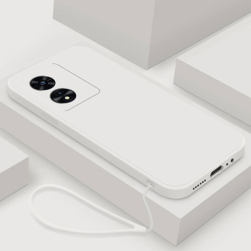 Ultra-thin Silicone Gel Soft Case 360 Degrees Cover S02 for Oppo Reno8 T 5G White