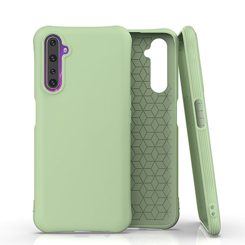 Ultra-thin Silicone Gel Soft Case 360 Degrees Cover S02 for Realme 6 Pro Green