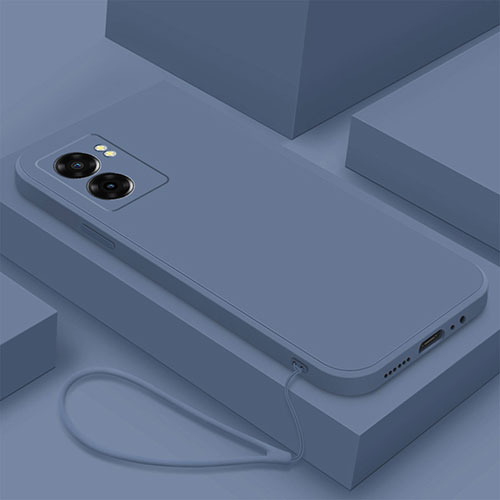 Ultra-thin Silicone Gel Soft Case 360 Degrees Cover S02 for Realme V23 5G Lavender Gray