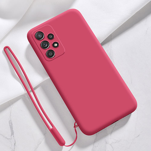 Ultra-thin Silicone Gel Soft Case 360 Degrees Cover S02 for Samsung Galaxy A52s 5G Hot Pink