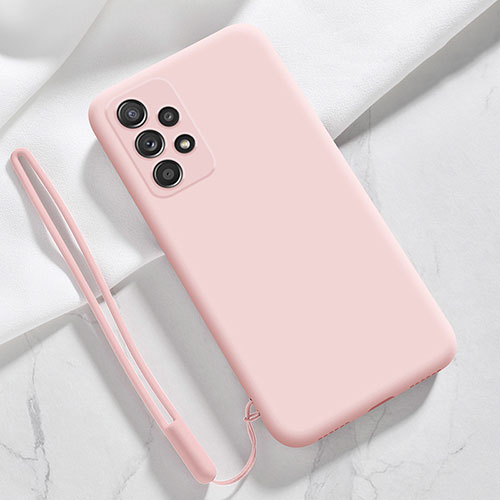 Ultra-thin Silicone Gel Soft Case 360 Degrees Cover S02 for Samsung Galaxy A52s 5G Pink
