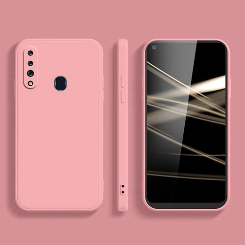 Ultra-thin Silicone Gel Soft Case 360 Degrees Cover S02 for Samsung Galaxy M40 Pink