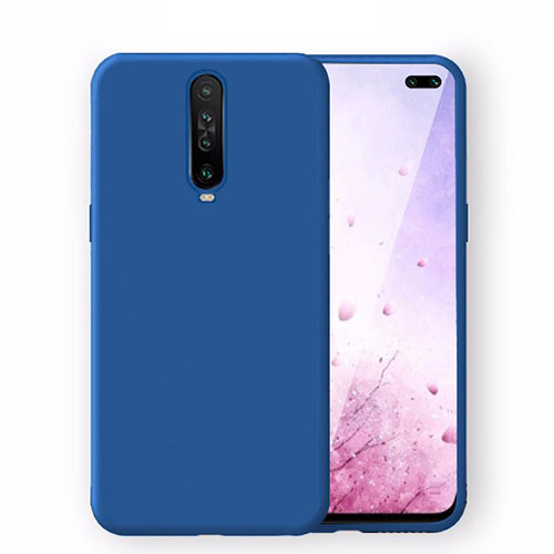 Ultra-thin Silicone Gel Soft Case 360 Degrees Cover S02 for Xiaomi Redmi K30i 5G Blue