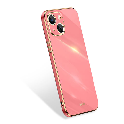 Ultra-thin Silicone Gel Soft Case 360 Degrees Cover S03 for Apple iPhone 14 Plus Pink