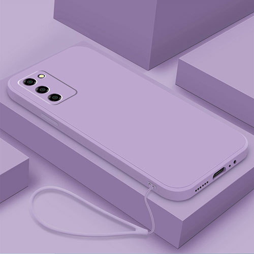 Ultra-thin Silicone Gel Soft Case 360 Degrees Cover S03 for Oppo A53s 5G Clove Purple