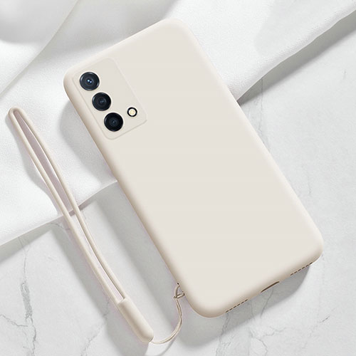 Ultra-thin Silicone Gel Soft Case 360 Degrees Cover S03 for Oppo K9 5G White