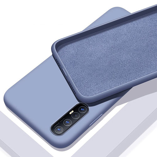 Ultra-thin Silicone Gel Soft Case 360 Degrees Cover S03 for Oppo Reno3 Pro Gray