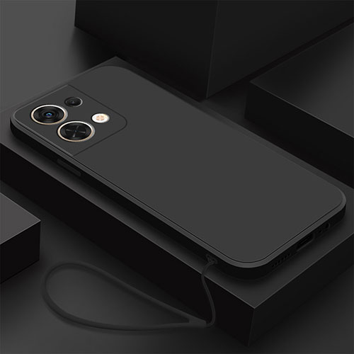 Ultra-thin Silicone Gel Soft Case 360 Degrees Cover S03 for Oppo Reno8 Pro+ Plus 5G Black