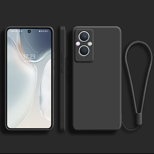 Ultra-thin Silicone Gel Soft Case 360 Degrees Cover S03 for Oppo Reno8 Z 5G Black