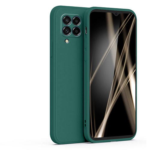 Ultra-thin Silicone Gel Soft Case 360 Degrees Cover S03 for Samsung Galaxy A12 Midnight Green