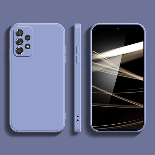 Ultra-thin Silicone Gel Soft Case 360 Degrees Cover S03 for Samsung Galaxy A13 4G Lavender Gray