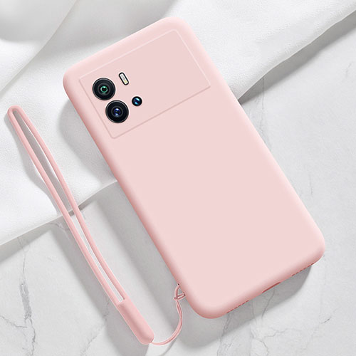 Ultra-thin Silicone Gel Soft Case 360 Degrees Cover S03 for Vivo iQOO 9 5G Pink