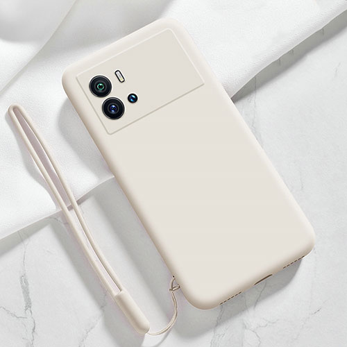 Ultra-thin Silicone Gel Soft Case 360 Degrees Cover S03 for Vivo iQOO 9 Pro 5G White