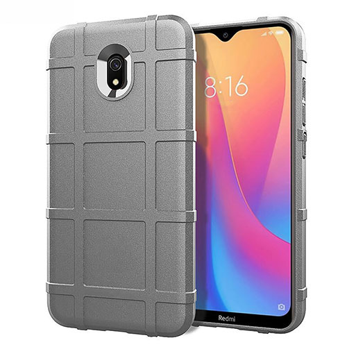 Ultra-thin Silicone Gel Soft Case 360 Degrees Cover S03 for Xiaomi Redmi 8A Silver