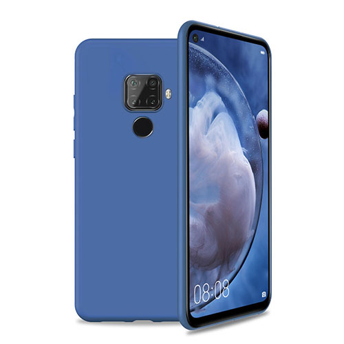 Ultra-thin Silicone Gel Soft Case 360 Degrees Cover S04 for Huawei Mate 30 Lite Blue