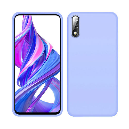 Ultra-thin Silicone Gel Soft Case 360 Degrees Cover S04 for Huawei Y9 Prime (2019) Purple