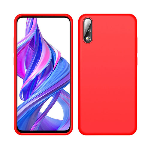 Ultra-thin Silicone Gel Soft Case 360 Degrees Cover S04 for Huawei Y9 Prime (2019) Red