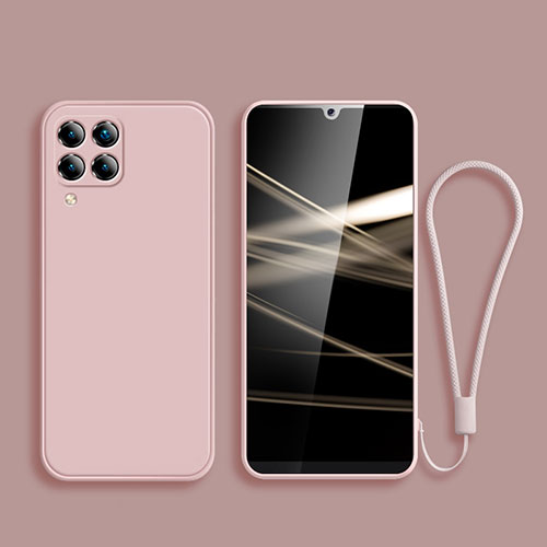 Ultra-thin Silicone Gel Soft Case 360 Degrees Cover S04 for Samsung Galaxy A12 Nacho Pink