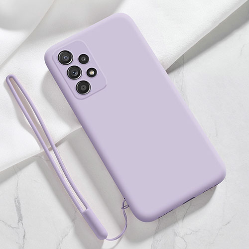 Ultra-thin Silicone Gel Soft Case 360 Degrees Cover S04 for Samsung Galaxy A13 4G Clove Purple