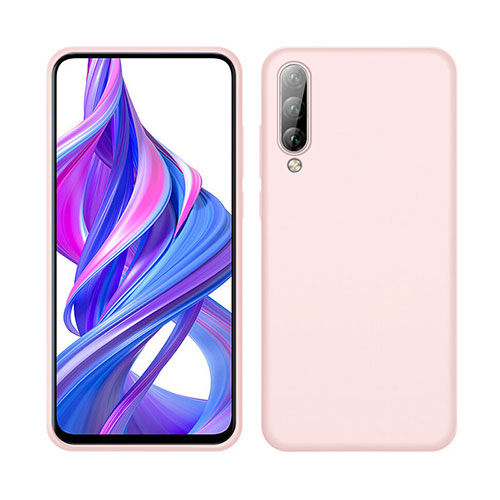 Ultra-thin Silicone Gel Soft Case 360 Degrees Cover S05 for Huawei P Smart Pro (2019) Pink