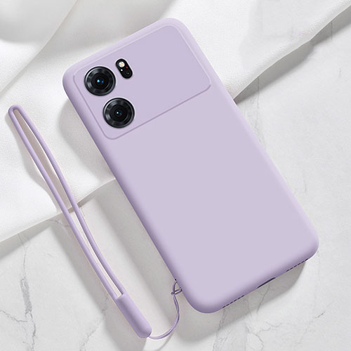 Ultra-thin Silicone Gel Soft Case 360 Degrees Cover S05 for Oppo K10 5G Clove Purple