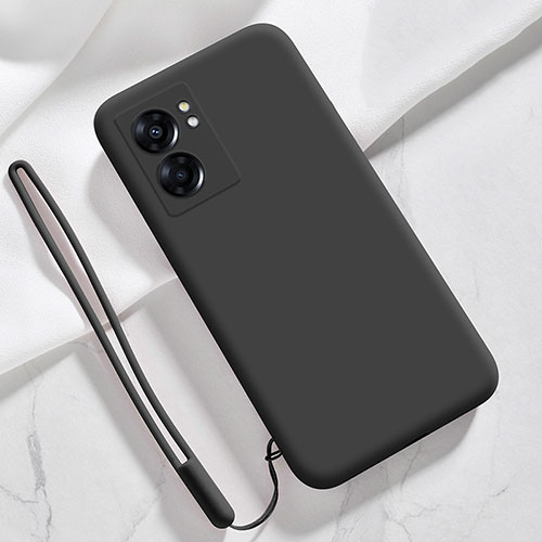 Ultra-thin Silicone Gel Soft Case 360 Degrees Cover S05 for Oppo K10 5G India Black