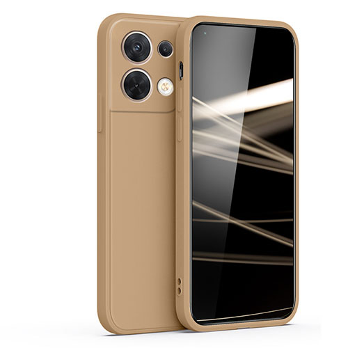 Ultra-thin Silicone Gel Soft Case 360 Degrees Cover S05 for Oppo Reno8 Pro 5G Brown