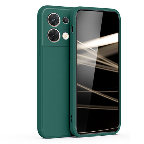 Ultra-thin Silicone Gel Soft Case 360 Degrees Cover S05 for Oppo Reno9 5G Green