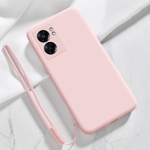 Ultra-thin Silicone Gel Soft Case 360 Degrees Cover S05 for Realme Narzo 50 5G Pink