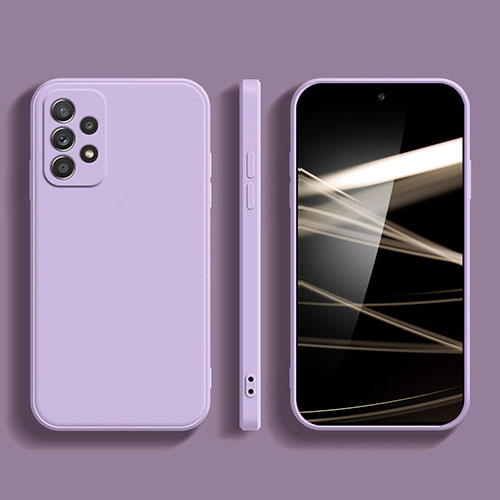 Ultra-thin Silicone Gel Soft Case 360 Degrees Cover S05 for Samsung Galaxy A32 5G Clove Purple