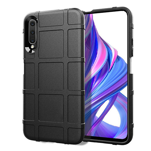 Ultra-thin Silicone Gel Soft Case 360 Degrees Cover S06 for Huawei Y9s Black