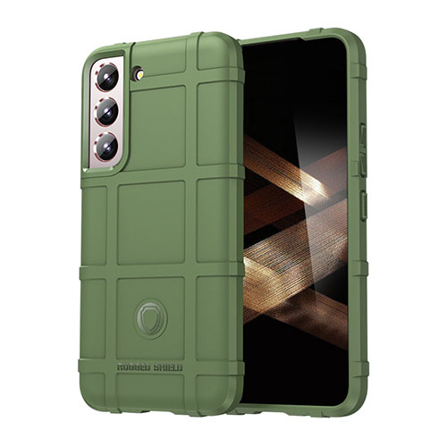 Ultra-thin Silicone Gel Soft Case 360 Degrees Cover S06 for Samsung Galaxy S24 5G Green