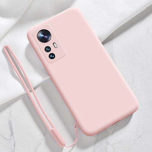 Ultra-thin Silicone Gel Soft Case 360 Degrees Cover S07 for Xiaomi Mi 12 5G Pink