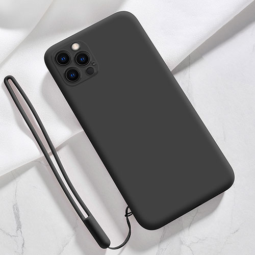 Ultra-thin Silicone Gel Soft Case 360 Degrees Cover S09 for Apple iPhone 15 Pro Black