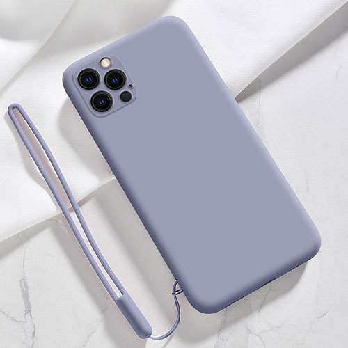 Ultra-thin Silicone Gel Soft Case 360 Degrees Cover S09 for Apple iPhone 15 Pro Max Gray