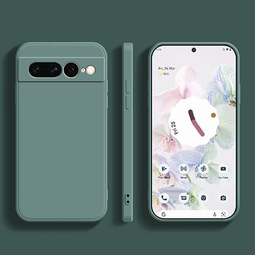 Ultra-thin Silicone Gel Soft Case 360 Degrees Cover YK1 for Google Pixel 7 Pro 5G Green