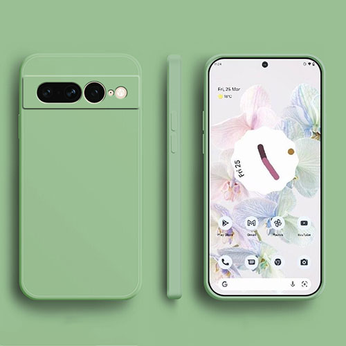 Ultra-thin Silicone Gel Soft Case 360 Degrees Cover YK1 for Google Pixel 7 Pro 5G Matcha Green