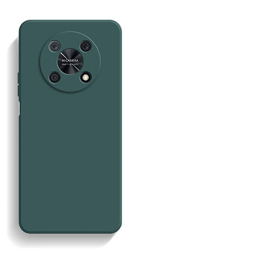 Ultra-thin Silicone Gel Soft Case 360 Degrees Cover YK1 for Huawei Enjoy 50 Pro Midnight Green