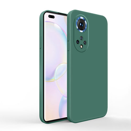 Ultra-thin Silicone Gel Soft Case 360 Degrees Cover YK1 for Huawei Honor 50 Pro 5G Midnight Green