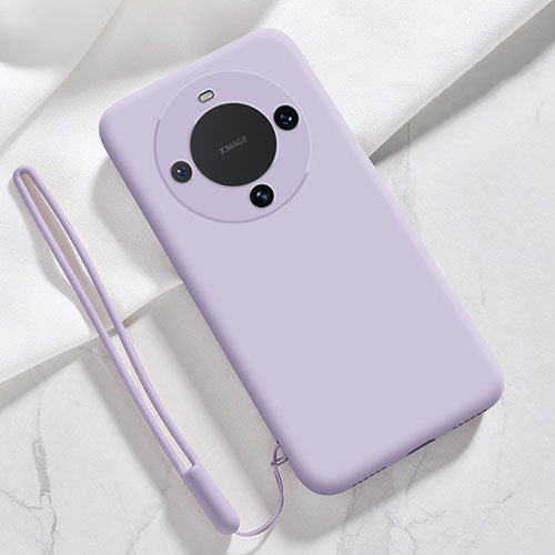 Ultra-thin Silicone Gel Soft Case 360 Degrees Cover YK1 for Huawei Mate 60 Clove Purple