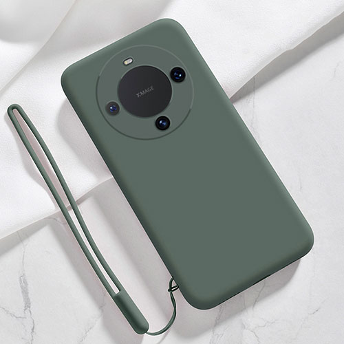 Ultra-thin Silicone Gel Soft Case 360 Degrees Cover YK1 for Huawei Mate 60 Midnight Green