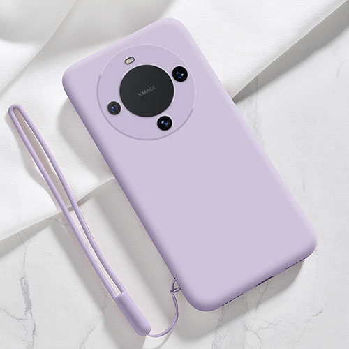 Ultra-thin Silicone Gel Soft Case 360 Degrees Cover YK1 for Huawei Mate 60 Pro Clove Purple