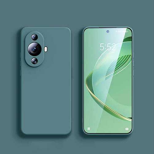 Ultra-thin Silicone Gel Soft Case 360 Degrees Cover YK1 for Huawei Nova 11 Midnight Green