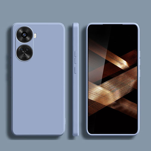 Ultra-thin Silicone Gel Soft Case 360 Degrees Cover YK1 for Huawei Nova 11 SE Lavender Gray